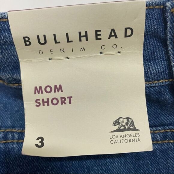 PacSun BULLHEAD Denim Co. Distressed Boho Patchwork Denim Mom Shorts - Picture 7 of 7
